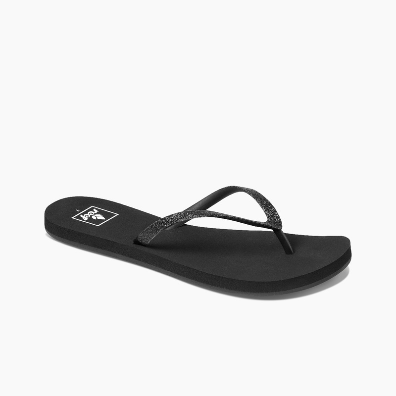 Black / Black Women's Reef Stargazer Flip Flops | 9SjSalgTOGi