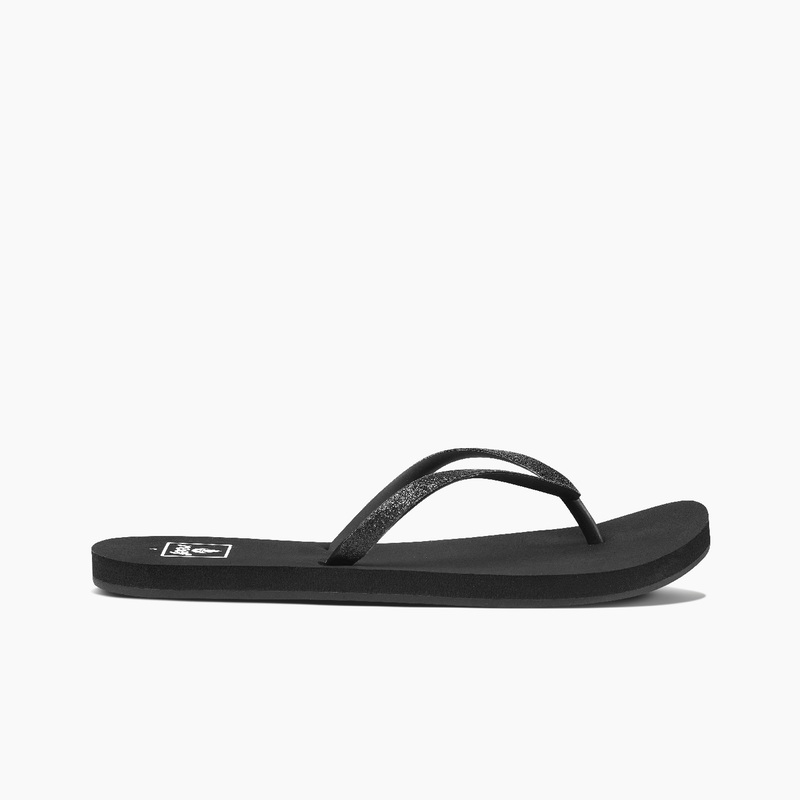 Black / Black Women's Reef Stargazer Flip Flops | 9SjSalgTOGi