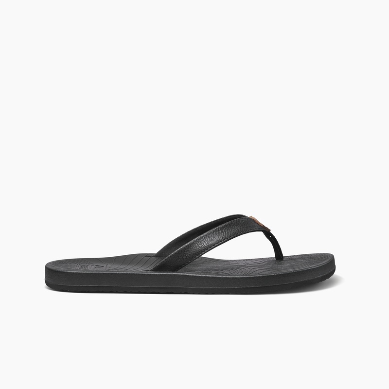 Black / Black Women's Reef Zen Love Flip Flops | WjlHjdLIDi5