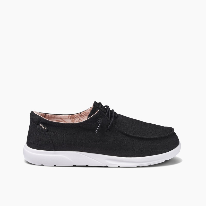 Black Women's Reef Cushion Coast Sneakers | r1ECSvWJoQz