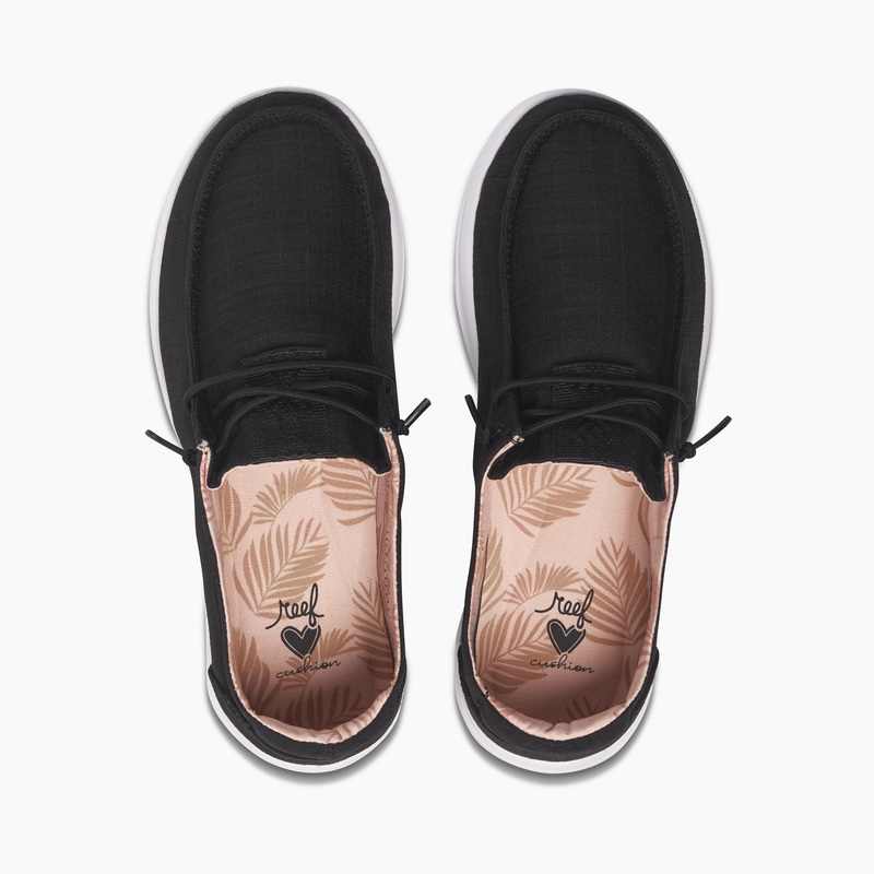 Black Women's Reef Cushion Coast Sneakers | r1ECSvWJoQz