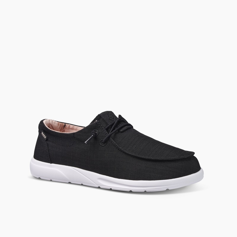 Black Women\'s Reef Cushion Coast Sneakers | r1ECSvWJoQz