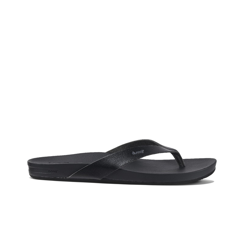 Black Women's Reef Cushion Court Flip Flops | H9I66gyLJrP