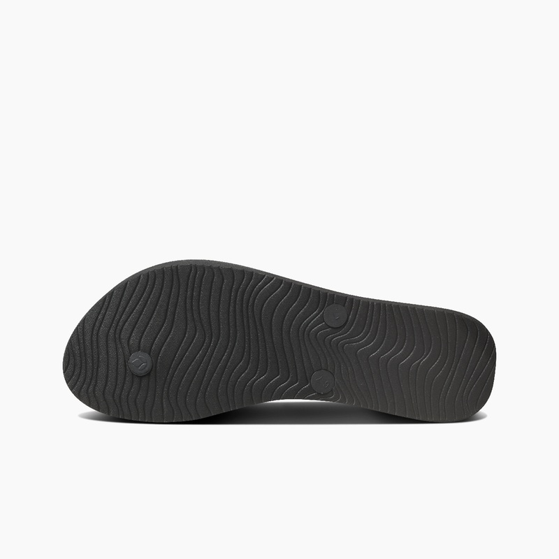 Black Women's Reef Cushion Stargazer Flip Flops | rINVjNHZVrP