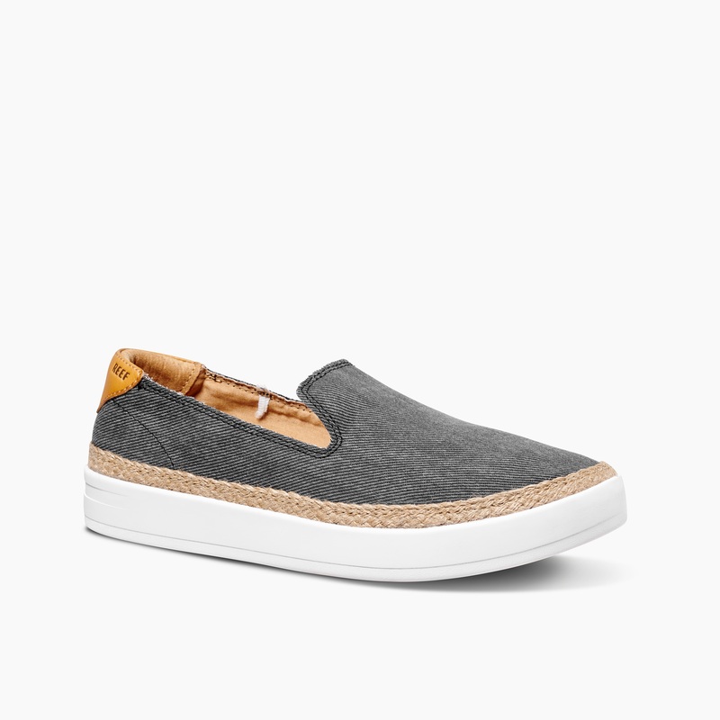 Black Women\'s Reef Cushion Sunrise Sneakers | 9sf3sPComIg