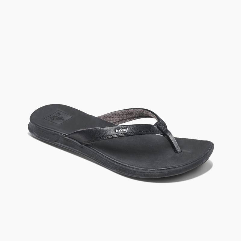 Black Women's Reef Rover Catch Flip Flops | oayFdUEx8mD