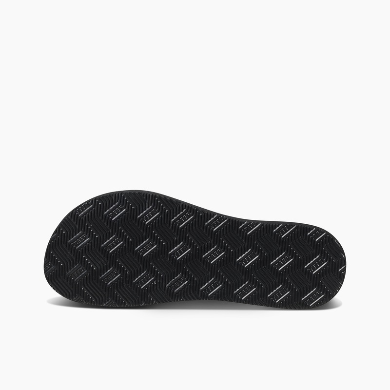 Blue Black Men's Reef Newport X Life Is Good Flip Flops | lvsPpb68UN2
