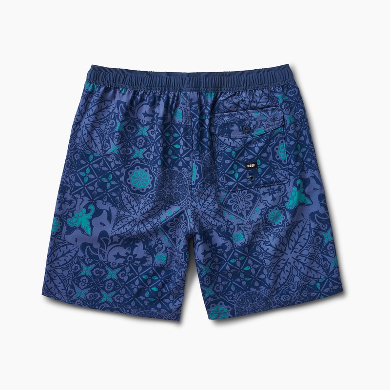 Blue Men's Reef Lansford Board Shorts | IP93xlHQAWp