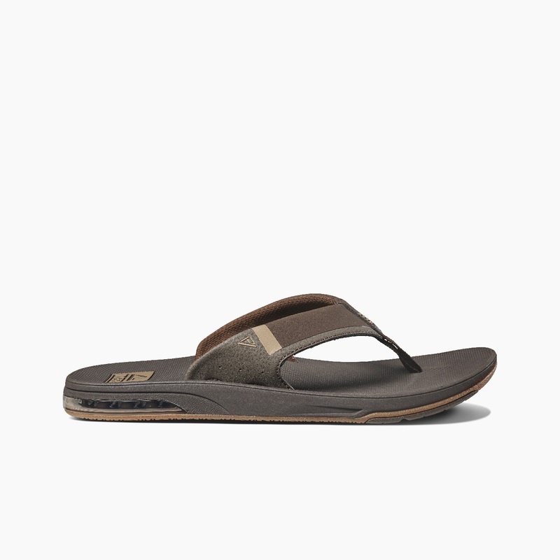 Brown Men's Reef Fanning Low Flip Flops | qjEh3MtGira