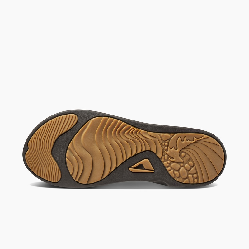 Brown Men's Reef J-bay Iii Flip Flops | DqBjSAMymuG