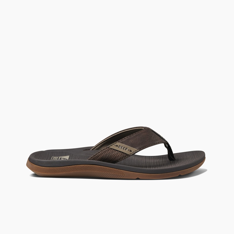 Brown Men's Reef Santa Ana Flip Flops | igdFAgbCLaI