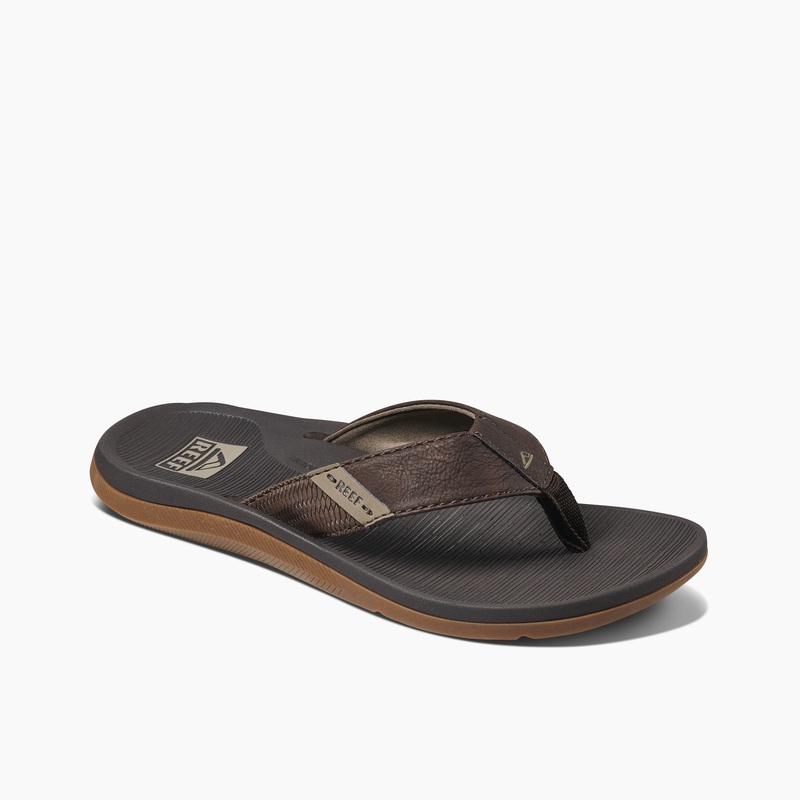 Brown Men's Reef Santa Ana Flip Flops | igdFAgbCLaI