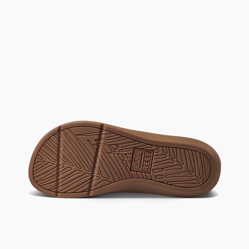 Brown Men's Reef Santa Ana Flip Flops | igdFAgbCLaI