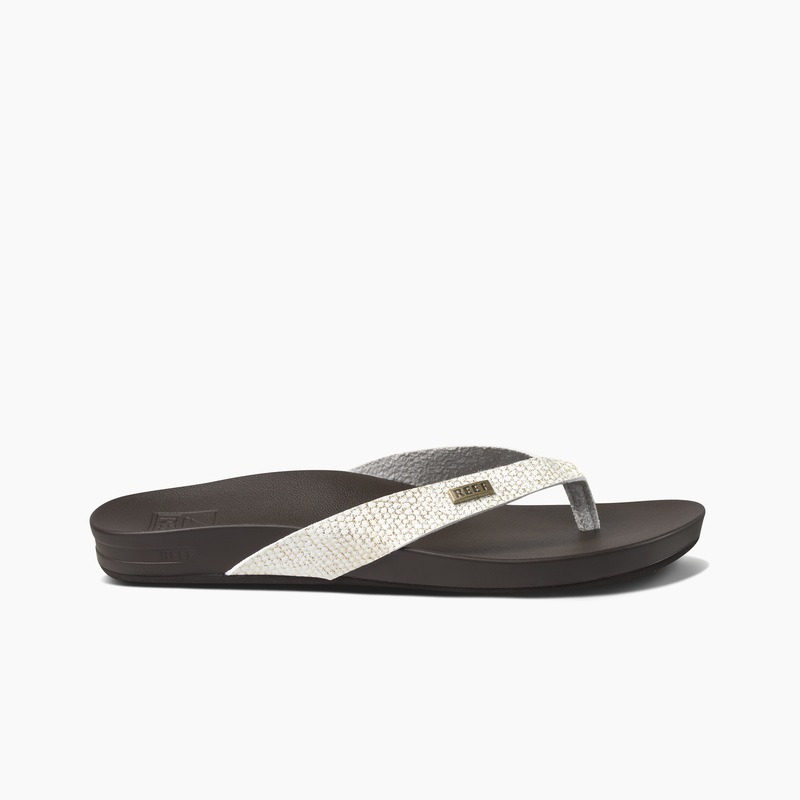 Brown Women's Reef Cushion Court Flip Flops | clUMIIQcTIG