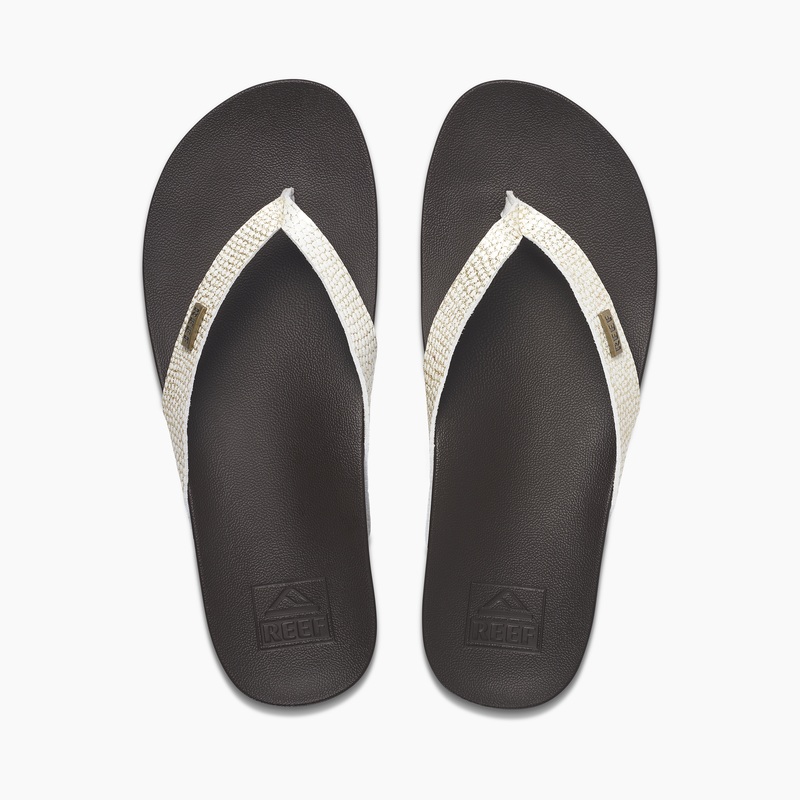 Brown Women\'s Reef Cushion Court Flip Flops | clUMIIQcTIG