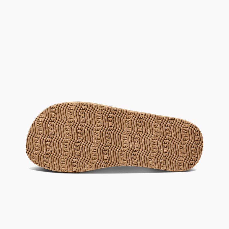 Brown Women's Reef Sandy Flip Flops | BcYvHfJUC88