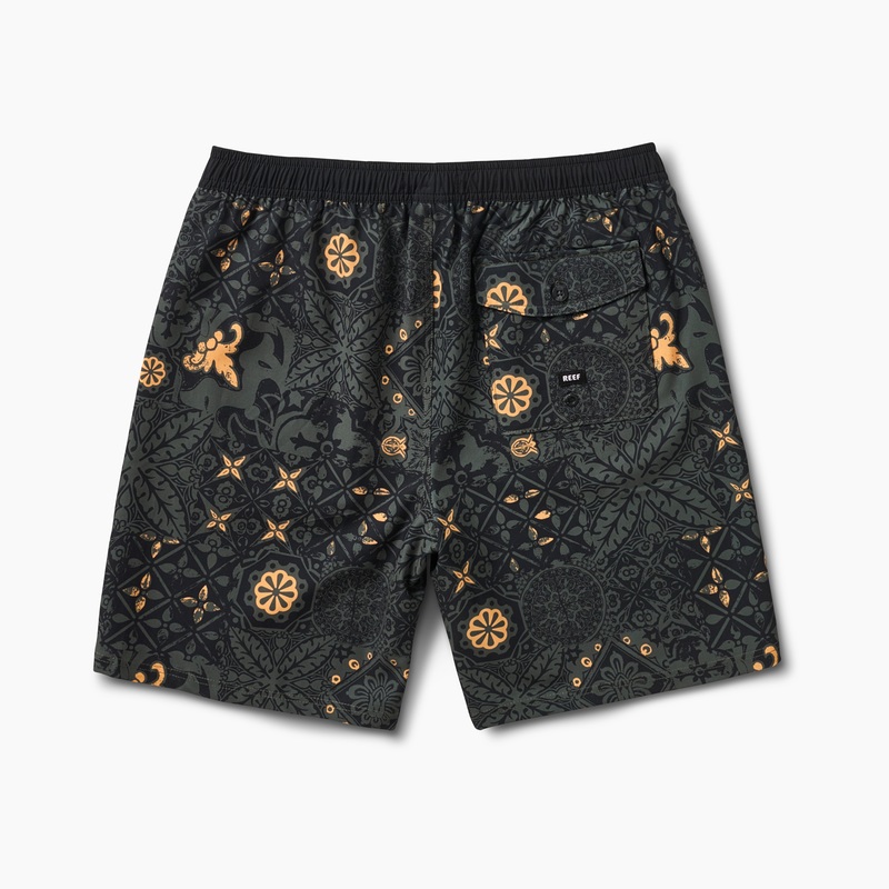 Green Men's Reef Lansford Board Shorts | mh0bLlxn4P3