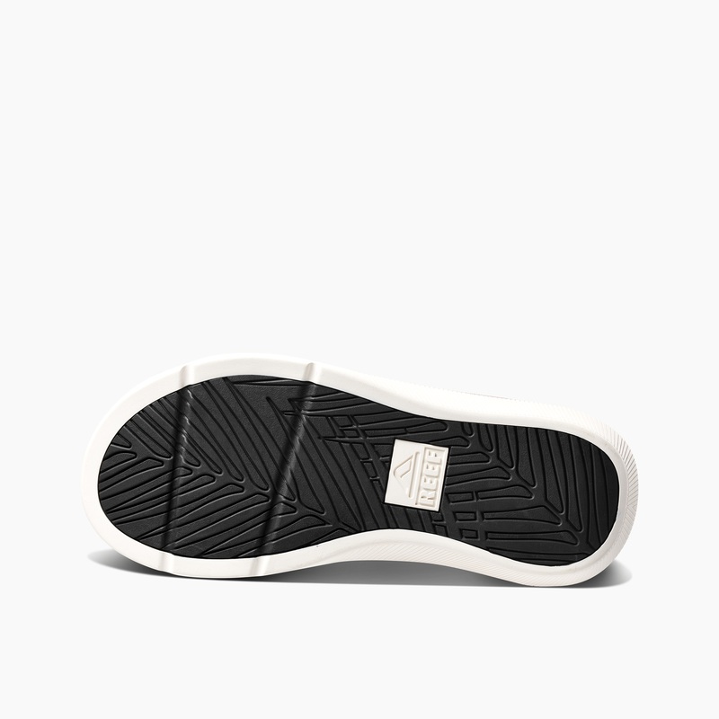 Grey / White Men's Reef Santa Ana Flip Flops | sneY6FGgrUD