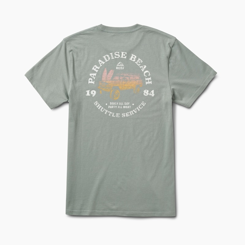 Multicolor Men's Reef Cushion Court T Shirts | 0B0P9VhwEfQ
