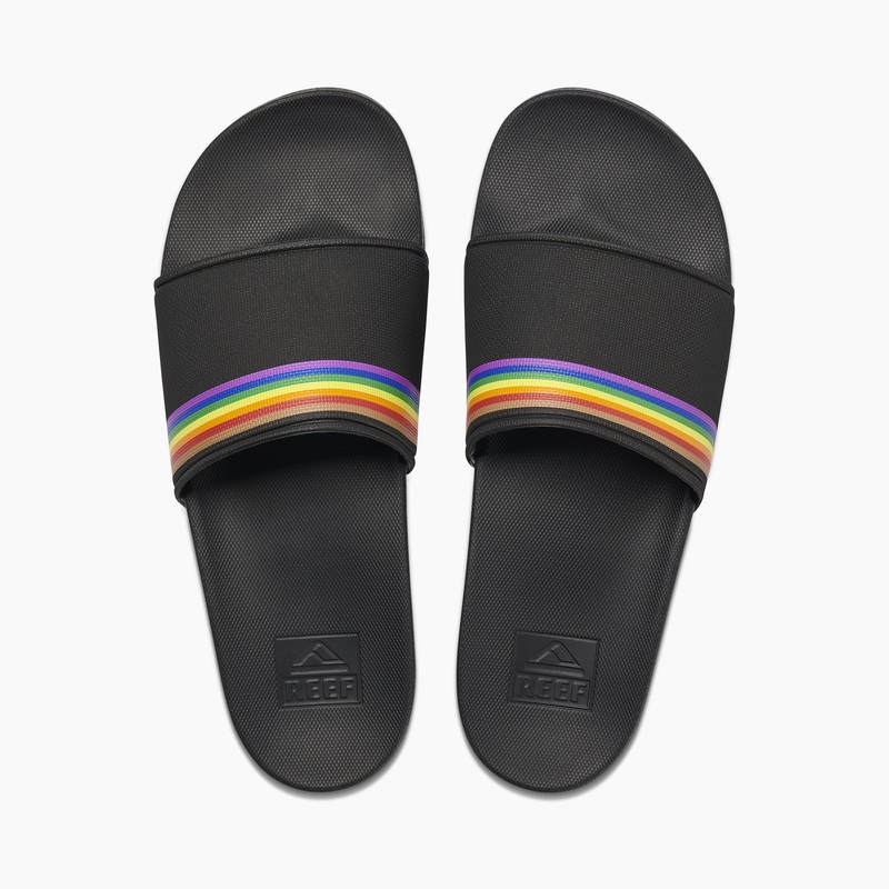 Multicolor Men\'s Reef Cushion Scout Slides | 6YgKXQE8pO5