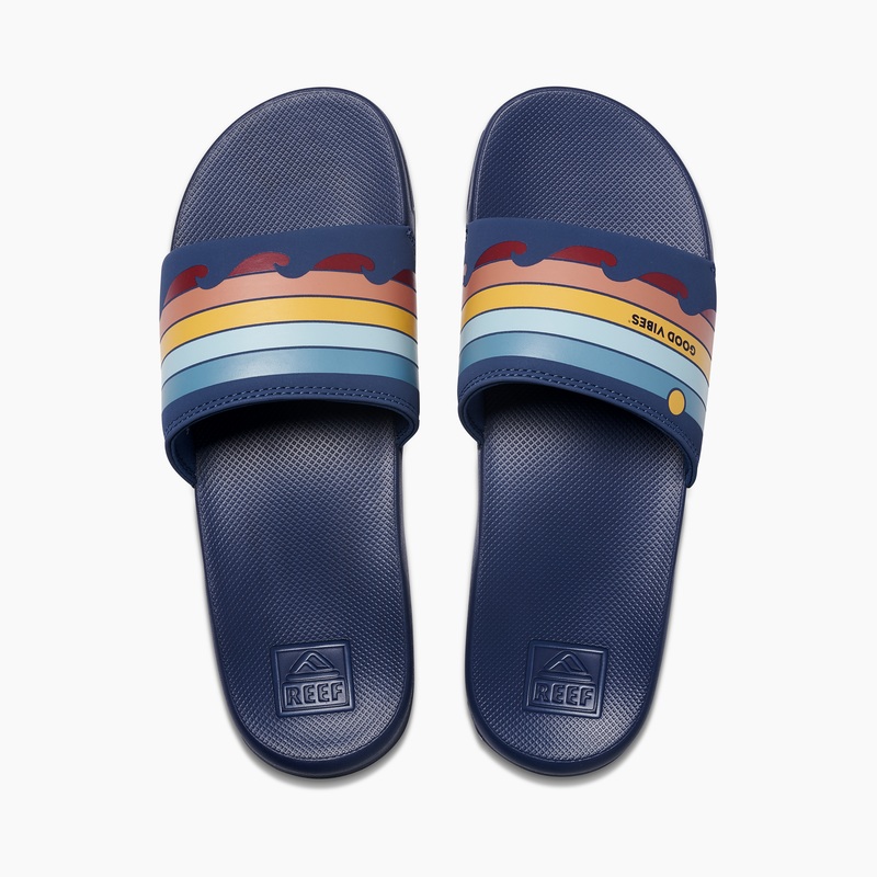 Multicolor Men\'s Reef One + Lig Slides | eafLwxqgb6b