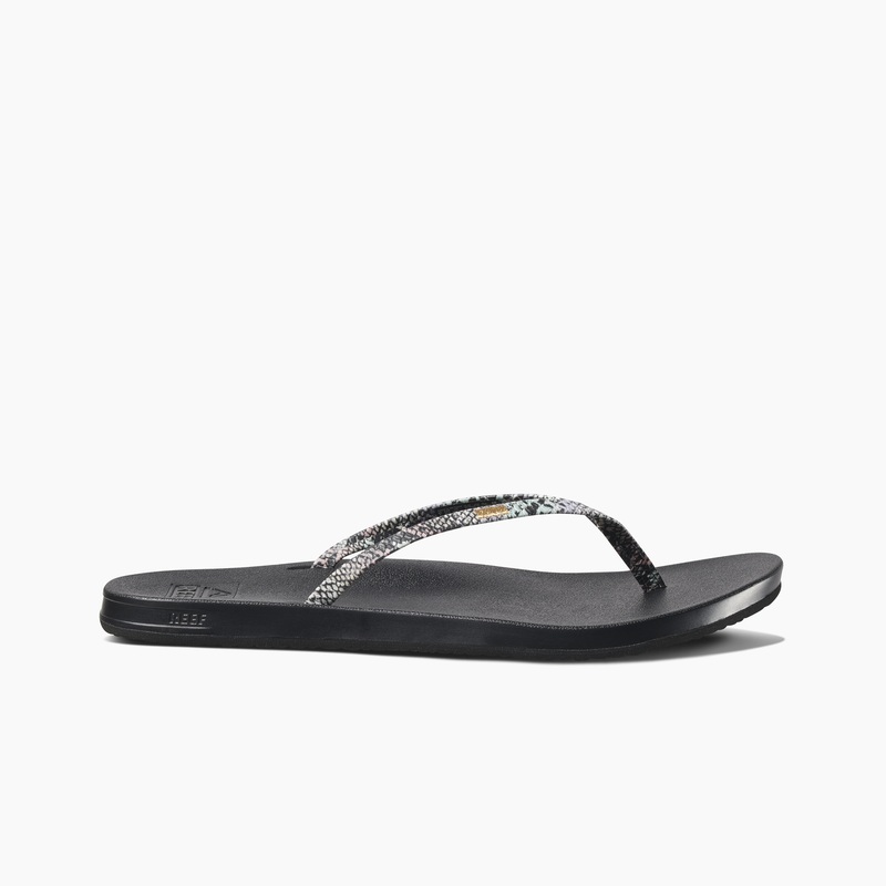Multicolor Snake Women's Reef Cushion Slim Flip Flops | hhPvy56SK1F