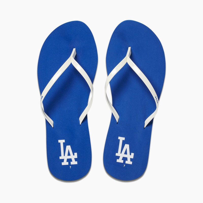 Multicolor Women\'s Reef Bliss X Mlb Flip Flops | 5qHs8c14iZR