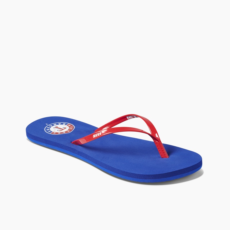 Multicolor Women's Reef Bliss X Mlb Flip Flops | 9uI7cWJhsL4