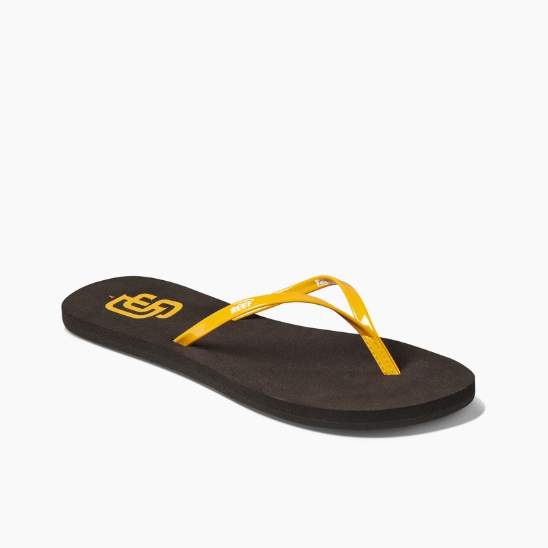 Multicolor Women's Reef Bliss X Mlb Flip Flops | eluM5RlHyny