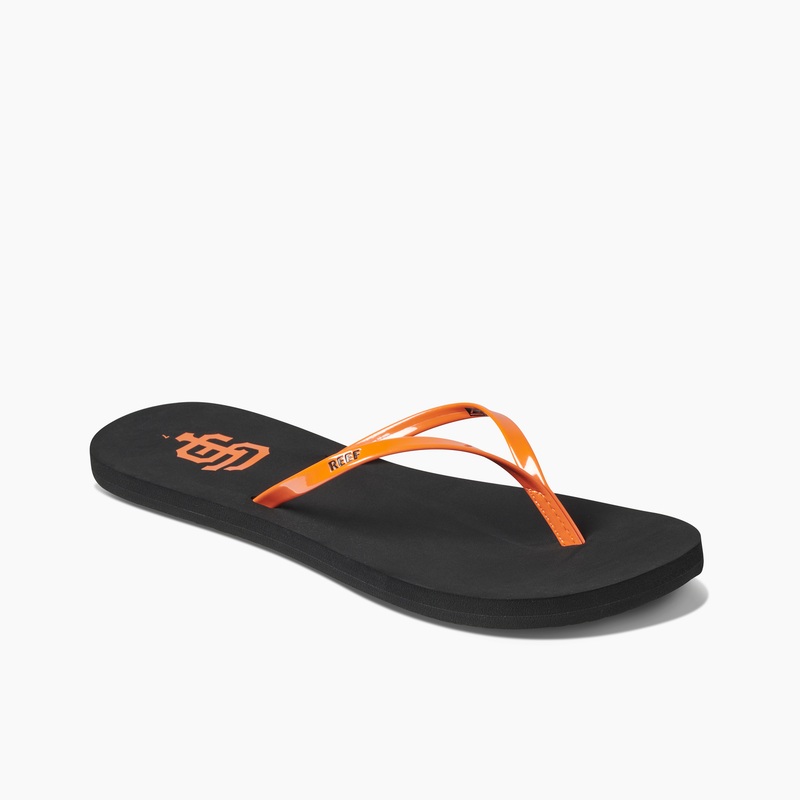 Multicolor Women's Reef Bliss X Mlb Flip Flops | kasf9PCWAe6