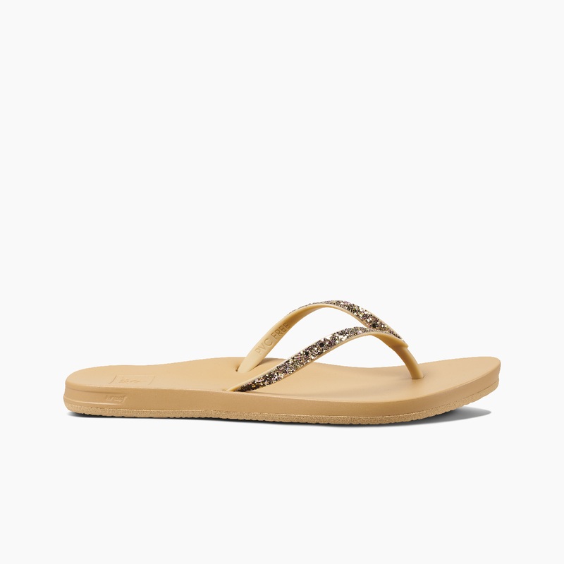 Multicolor Women's Reef Cushion Stargazer Flip Flops | 14TeKNuDmsH