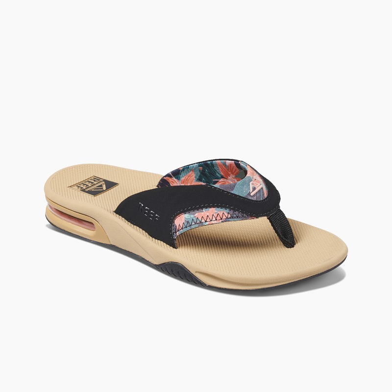 Multicolor Women's Reef Fanning Flip Flops | eZhvq3FowQC