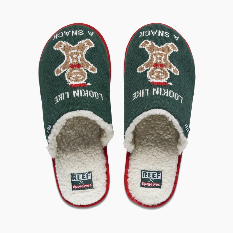 Multicolor Women\'s Reef Reef X Tipsy Elves Slippers | IB4mj3oyMUr