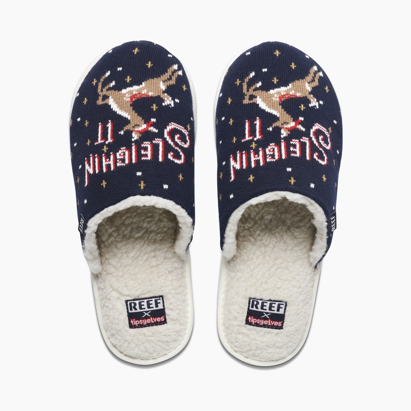 Multicolor Women\'s Reef Reef X Tipsy Elves Slippers | IKkAnhClC4t