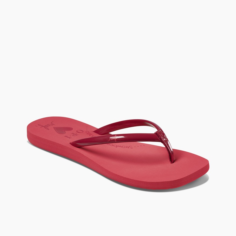 Multicolor Women's Reef Seas X Opi Flip Flops | 6XKkQnMar8V