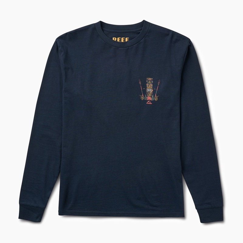 Navy Men's Reef Drift Away Le T Shirts | y8VlkeWHYvb