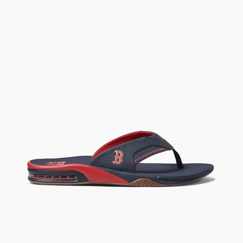 Red Men's Reef Fanning X Mlb Flip Flops | Om7hVEbnkAK