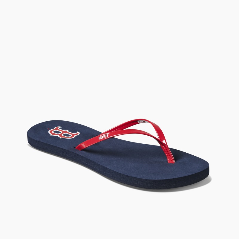 Red Women's Reef Bliss X Mlb Flip Flops | iPJDLMTQf4G