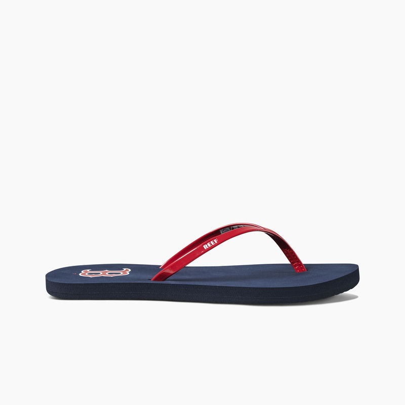 Red Women's Reef Bliss X Mlb Flip Flops | iPJDLMTQf4G