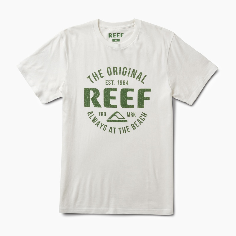 White Men\'s Reef Ginger T Shirts | CF2KEzBljrH