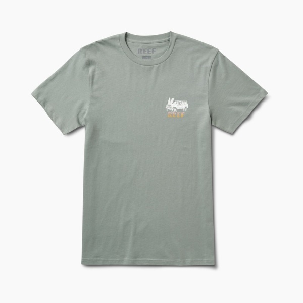 Multicolor Men's Reef Cushion Court T Shirts | 0B0P9VhwEfQ