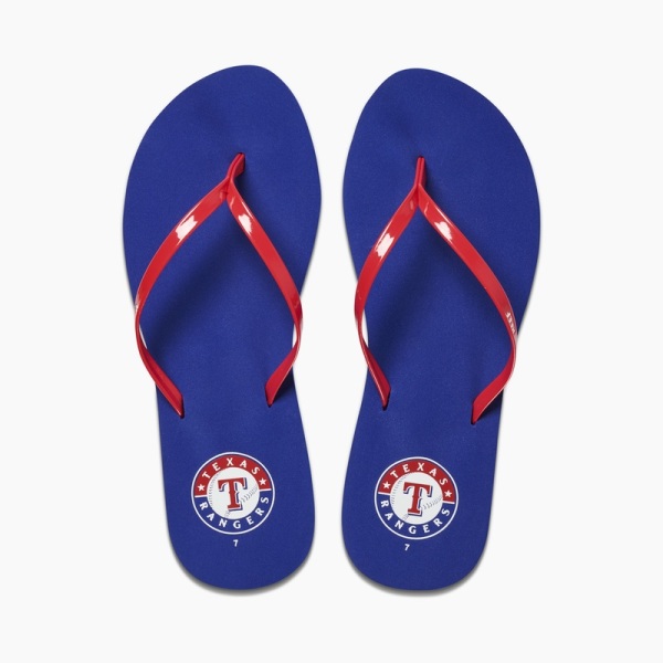 Multicolor Women's Reef Bliss X Mlb Flip Flops | 9uI7cWJhsL4