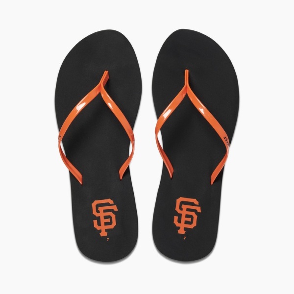 Multicolor Women's Reef Bliss X Mlb Flip Flops | kasf9PCWAe6