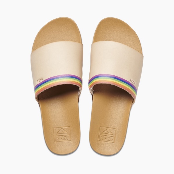 Multicolor Women's Reef Cushion Scout Slides | I0W9KHhfVgE