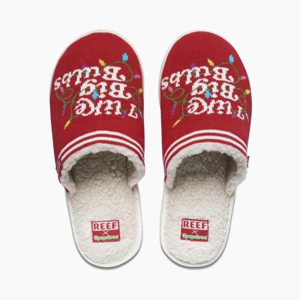 Multicolor Women's Reef Reef X Tipsy Elves Slippers | C03iGbLeBnR