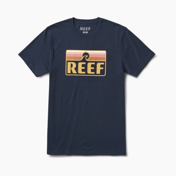 Navy Men's Reef Cushion Court T Shirts | ZOkh3htdvbC