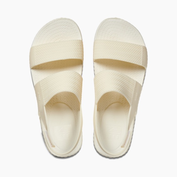 White Women's Reef Reef Water Vista Slides | D6iPkIDLEx1